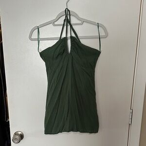 Le Lis Olive Green Mini Dress